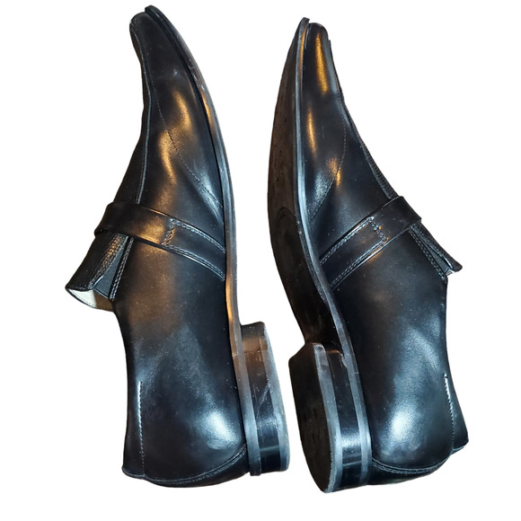 Stacy Adams Beau Moc Toe Bit Slip-On Loafer Black Men\'s Size 13 Leather Dress main image 5